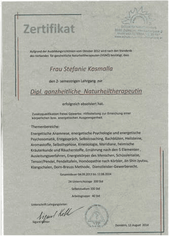 Zertifikat